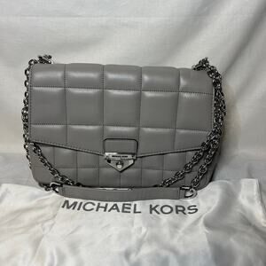 Michael Kors Soho Large Chain Shoulder Leather Handbag